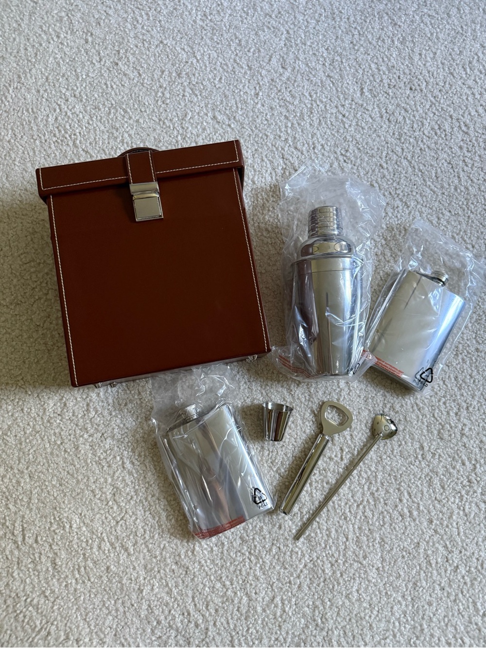Brand new! Leather travel bar